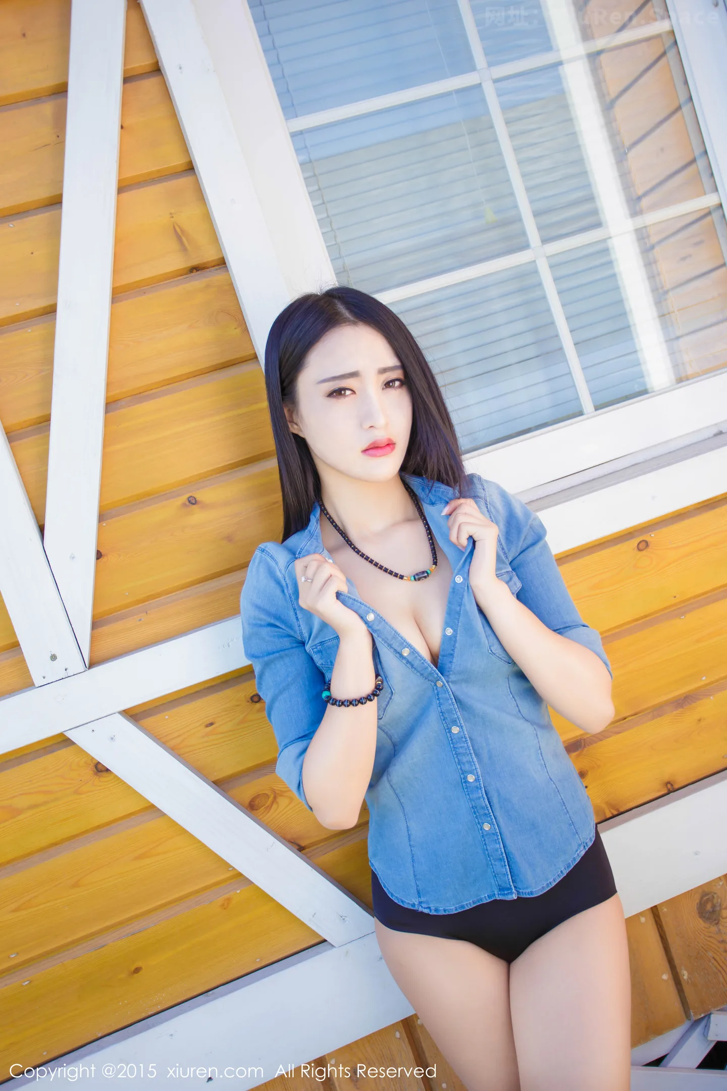 图片[4]-[XiuRen秀人网]VOL.421 内地嫩模lucky咏丹黑丝裤袜修长美腿完美身材性感写真71P-秀人网官方网站